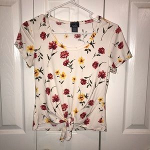 Cream floral shirt - rue 21